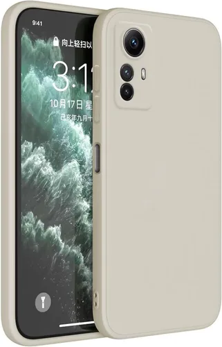 Vista 27 de Funda de silicona TPU compatible con Redmi Note 12 Pro 5G (6.67 pulgadas), funda de funda, color blanco antiguo