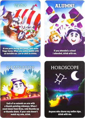 Vista 6 de King's Cup Extreme - Juego de cartas para fiesta, Laugh Out Loud, TikTok Viral