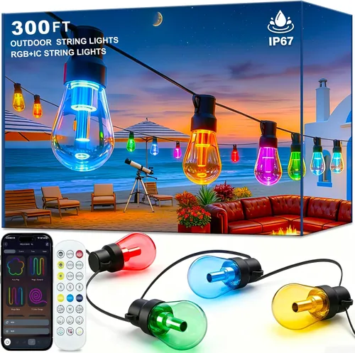 Vista 9 de Beizelte 4 Pack 5Ft String Light Poles,Outside String Lights,Outdoor Light Poles,Metal Poles Stand for Patio,Backyard,Deck