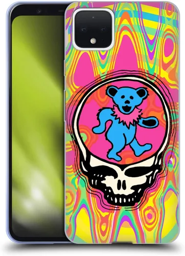 Vista 71 de Head Case Designs Funda de gel con licencia oficial de Grateful Dead Bear Trends [protección de grado militar] compatible con Google Pixel 3