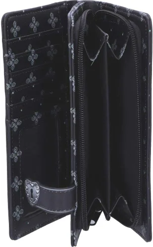 Vista 5 de Nemesis Now B5117R0 Edgar Allen Poe Nevermore Raven - Bolso de poliuretano, negro, 7.3in
