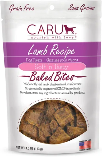 Vista 13 de Caru Soft 'n Tasty Baked Bites - Golosinas para perros, receta de cocodrilo, 3.5 onzas