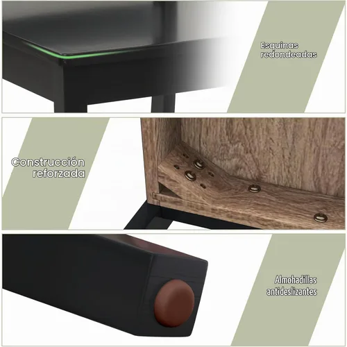 Vista 4 de ERGOMASTER Juego de 4 sillas de comedor de madera, sillas de cocina de madera sin brazos con respaldo, sillas laterales de restaurante para estudio