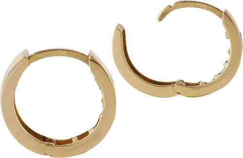 Vista 2 de Galaxy Gold GG Aretes de aro de oro macizo de 14 quilates con peridoto natural de corte princesa, Metal Gema, Peridoto