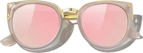 Vista 6 de MERRY'S Girls Cat Eye - Gafas de sol para niños, Niños Gafas de sol polarizadas S7001 para niños