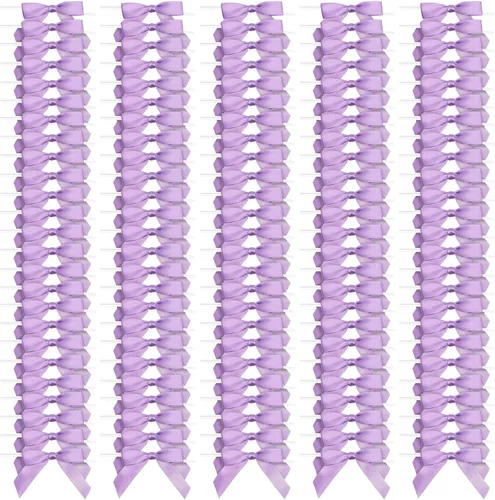 Vista 11 de Bright Creations Lazos de regalo con lazos giratorios, 100 unidades, lazos de satén de 3 pulgadas y lazos de poliéster de 5.7 pulgadas, color azul