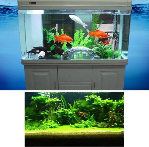 Vista 6 de Impresiones 3D Fondo de pecera Acuario Fondo Submarino Imagen Decoración Póster para pecera Papel pintado