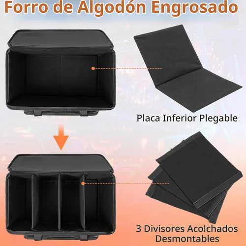 Vista 4 de IBVIVIC 4 Par Light Bag Funda Rígida Acolchada para Almacenamiento de Luces de Parola de Escenario