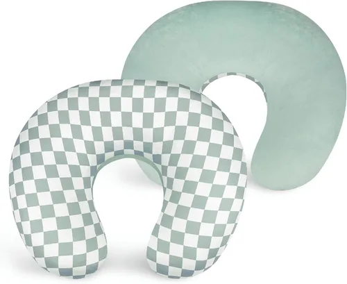 Vista 9 de DILIMI Funda de almohada de lactancia, funda de lactancia suave y elástica para almohada de lactancia, 1 paquete reversible extraíble para bebé niño