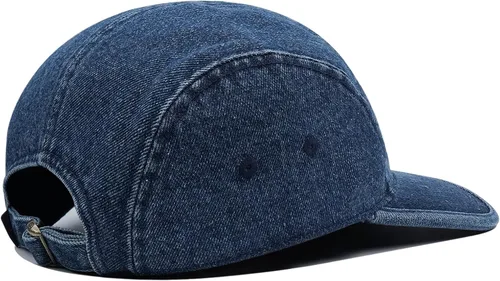 Vista 6 de CLAPE Gorra de béisbol Snapback de 5 paneles para hombres y mujeres, de algodón lavado, gorra de béisbol con correa trasera, hip hop