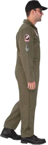 Vista 8 de Rubies Men's Top Gun Maverick Deluxe Flight Suit Como se muestra