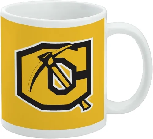 Vista 509 de Taza de cerámica con el logotipo principal de la Universidad Rider, taza de regalo novedosa para café, té y bebidas calientes, 11oz, blanca