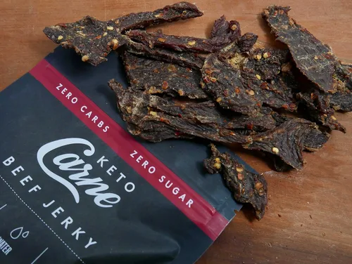 Vista 4 de KETO CARNE Cecina de res saludable Keto y baja en carbohidratos 0.00 oz de carbohidratos 0.00 oz de azúcar Sin azúcar, cero carbohidratos