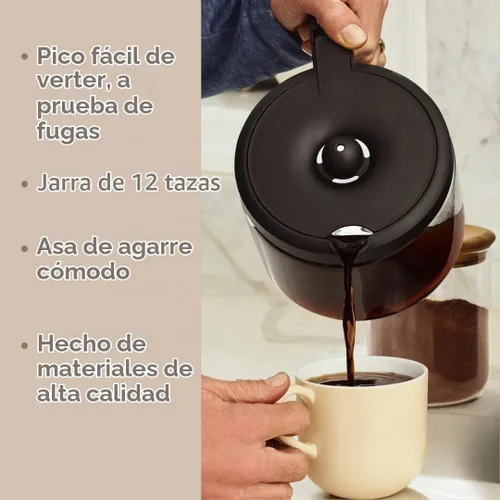 Vista 3 de Jarra de repuesto para cafetera de 12 tazas para Keurig K-Duo
