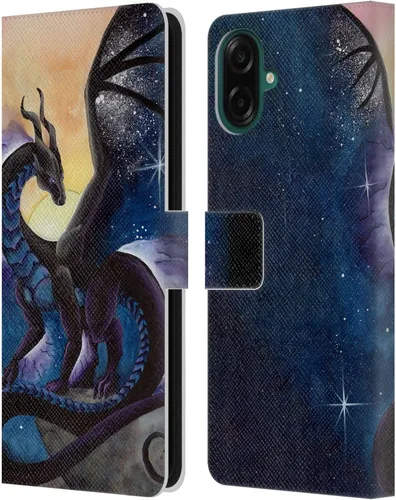 Vista 16 de Head Case Designs Officially Licensed Carla Morrow Galactic Entrancement Dragons Leather Wallet Case Compatible with Samsung Galaxy A07 4G