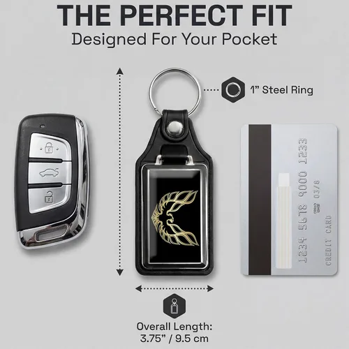 Vista 4 de Brotherhood Car Key Chain for Trans Am Firebird - Classic Models Keychain for Men and Women Gift Key Ring
