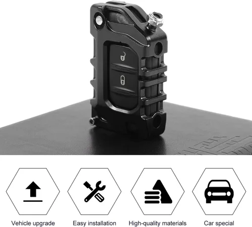 Vista 2 de RT-TCZ Funda para llavero, protector de llavero para Jeep Wrangler JL JLU Gladiator 2018-2022
