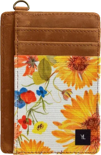 Vista 8 de Cartera delgada con bloqueo RFID para tarjetas de crédito, bolsillo bohemia1