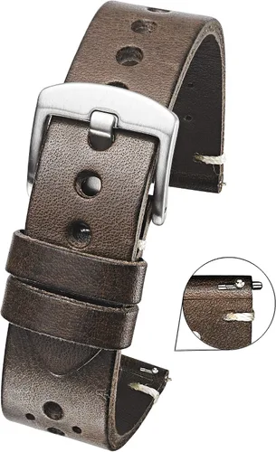 Vista 2 de ALPINE Vintage Leather Watch Band - Replacement Watch Bands for Women & Men - Compatible with Regular & Smart Watch Bands