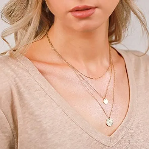 Vista 5 de YANCHUN - Collar con estilo de gargantilla de estrella dorada para mujer, collar de capa delicada para adolescentes y niñas, regalo ideal