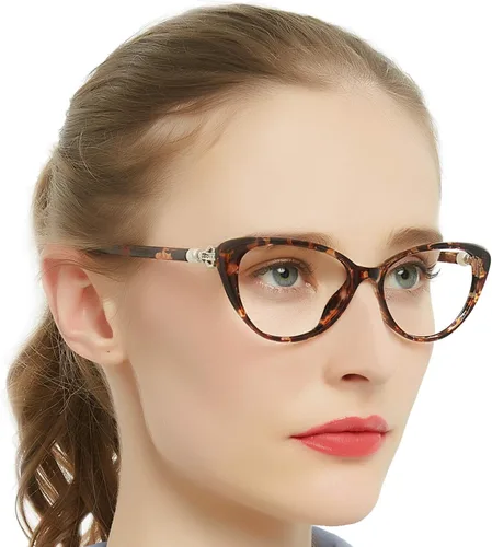 Vista 2 de MARE AZZURO Gafas de lectura progresivas multifocales con bloqueo de luz azul para mujer Cateye