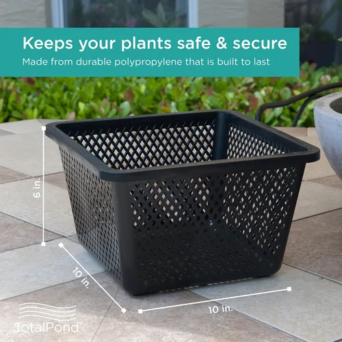 Vista 3 de TotalPond Cesta para plantas acuáticas, 10 pulgadas Paquete de 2