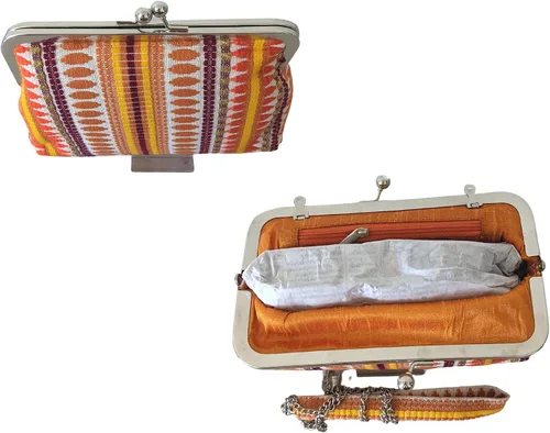 Vista 3 de Bolso de mano cruzado, bolso de noche, bolso de boda con cadena de hombro desmontable