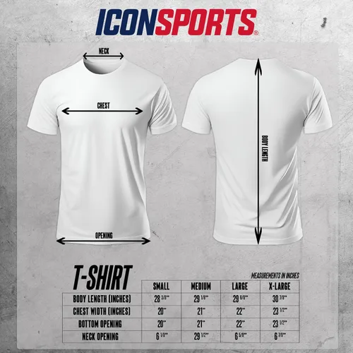 Vista 3 de Icon Sports Camiseta de fútbol para hombre – Camiseta oficial de algodón de manga corta para adultos World Football Club Casual Active Graphic Top