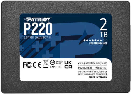 Vista 4 de Patriot P220 128GB SATA 3 2.5" SSD