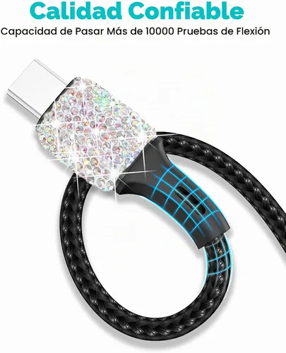 Vista 5 de Cargador de coche Bling,Cargador USB para encendedor de cigarrillos