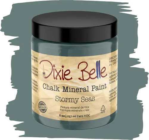 Vista 152 de Pintura para muebles con acabado de tiza Dixie Belle Paint Company - Amatista (4oz) - Pintura mineral de tiza chic púrpura profundo mate