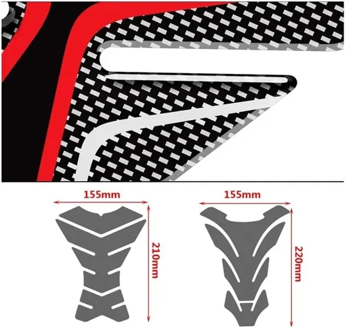 Vista 3 de Fuel Tank Gasket Motorcycle Sticker Tank Pad Protector Decals Stickers Case for Yam&aha XJ6 SP XJ6 ABS Tankpad