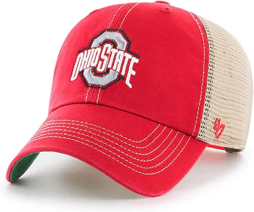 Vista 3 de 47 MLB Trawler Team Color Mesh Trucker Clean Up Gorra Ajustable, Talla Única para Adultos Boston Red Sox
