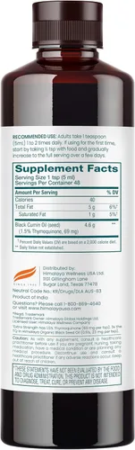 Vista 2 de Himalaya Aceite de semilla negra extra fuerte, prensado en frío y sin refinar, 1.5% de timoquinona (69 mg por TSP), 8 onzas