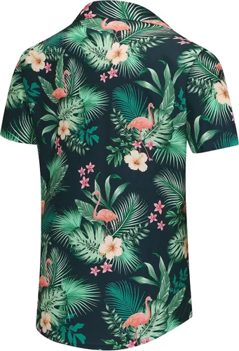 Vista 121 de KYKU - Camisa hawaiana funky para hombre, ropa tropical para vacaciones en Palm Beach