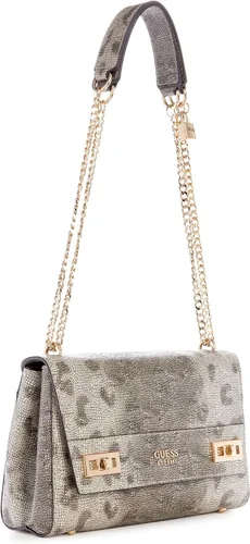 Vista 2 de GUESS Katey - Bolso de hombro con solapa, color carbón, Carbón vegetal