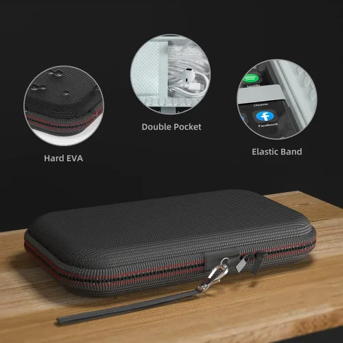 Vista 4 de TIMMKOO Reproductor de MP3 con Bluetooth, MP3 y MP4 para auriculares, cable USB y tarjeta de memoria (azul)