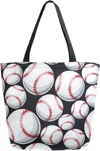 Vista 12 de Naanle Bolsa de lona para mujer, bolso de hombro casual con hoja de palma, reutilizable, multiusos, resistente, para compras, comestibles, algodón