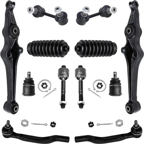 Vista 75 de Detroit Axle - Kit de extremo de 12 piezas para Ford Explorer Mercury Mountaineer 1998-2001 1999 2000, 2 brazos de control delanteros superiores