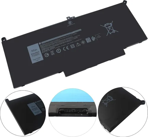 Vista 3 de 60Wh F3YGT - Batería de repuesto para laptop Dell Latitude 7480 7490 2X39G Dell Latitude 7280 7390 7480 7490 7380 7290 12 13 14 7000 P29S002 P73G002