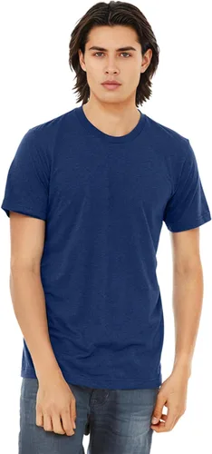 Vista 6 de Bella Canvas 3413c para hombre (1) Triblend verde + (1) Triblend rojo
