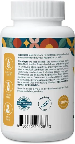 Vista 2 de Patrón Wellness Vitamina E 400 UI – 90 cápsulas blandas Apoya la salud antioxidante, inmune y celular - Probado en laboratorio de terceros