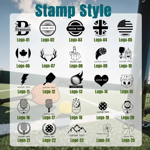 Vista 6 de Sello de Pelota de Pickleball Personalizado con Tu Logo Texto Marcador de Pickleball Reutilizable Perfecto para Marcar Tus Pelotas de Pickleball