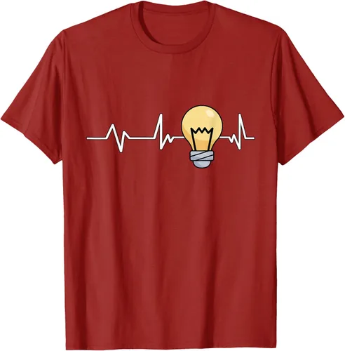 Vista 40 de Bombilla Heartbeat bombilla regalo bombilla bombilla camiseta Negro
