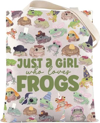 Vista 9 de LEVLO Bolsa de maquillaje cosmética de rana divertida, regalo para amantes de los animales, solo una chica que ama a las ranas, bolsa de maquillaje