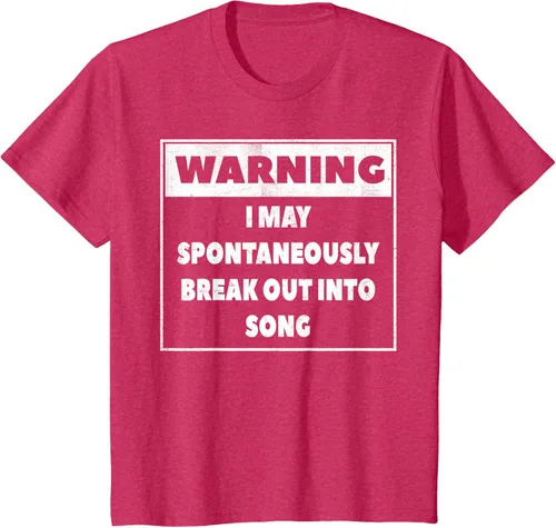 Vista 65 de Advertencia I may Spontaneously romper en canción camiseta