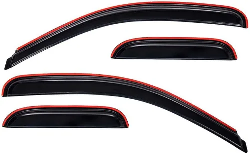 Vista 5 de Lightronic Visera de ventana de ventilación automática extra duradera en el canal, compatible con Chevrolet Silverado 2007-2013 y GMC Sierra 1500