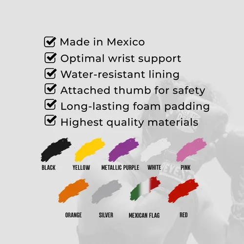 Vista 6 de CLETO REYES Safetec - Guantes de boxeo profesionales de competición para hombres y mujeres, MMA, Kickboxing, Muay Thai, con cordones