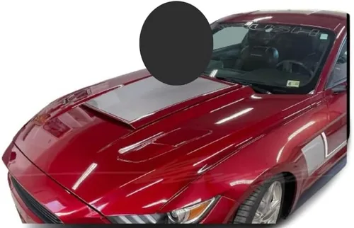 Vista 7 de Calcomanía de rayas para capó, compatible con Ford Mustang 2015-2019 Roush GT Shelby Racing Style Modificado Exterior Stripe Decal (rojo)