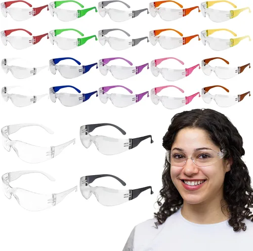 Vista 10 de SAFE HANDLER Hyline Anti Fog Color/Clear Safety Glasses, ANSI Z87.1
